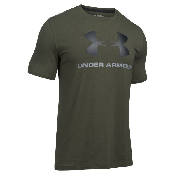 T-Shirt Sportstyle Fitness, Under Armour, verde oliva