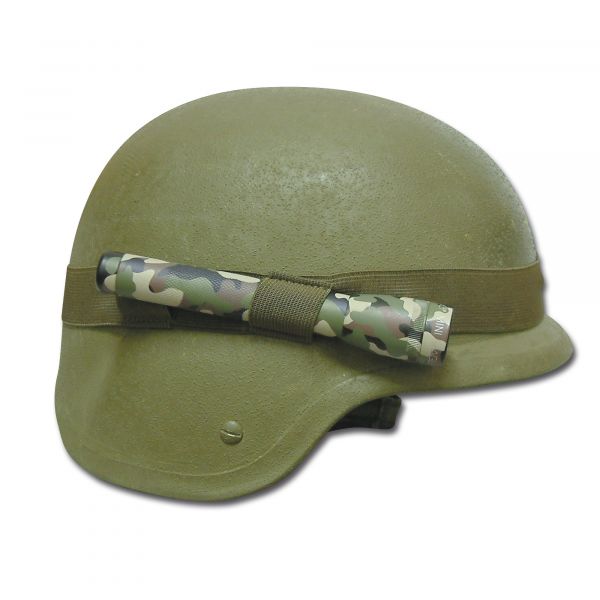 Helmet band large olivgreen with lamp holder