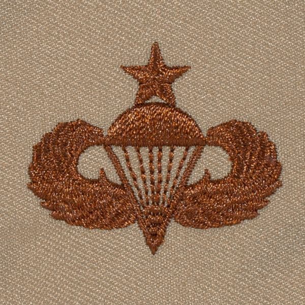 Insignia US Senior Parachutist desert embroidered
