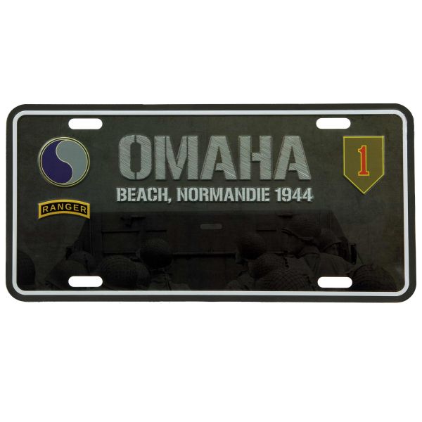 Targhetta decorativa 101 Inc. Omaha Beach Normandie 1944