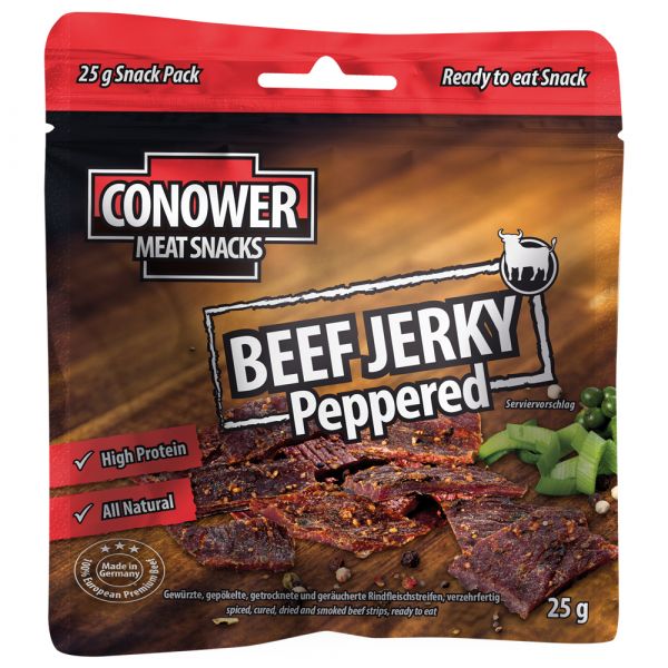 Carne secca piccante Conower Beef Jerky Peppered 25 g