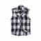 Camicia marca Brandit Checkshirt Sleeveless bianco nero