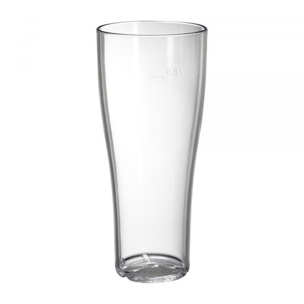 Bicchiere da birra in materiale infrangibile lexan