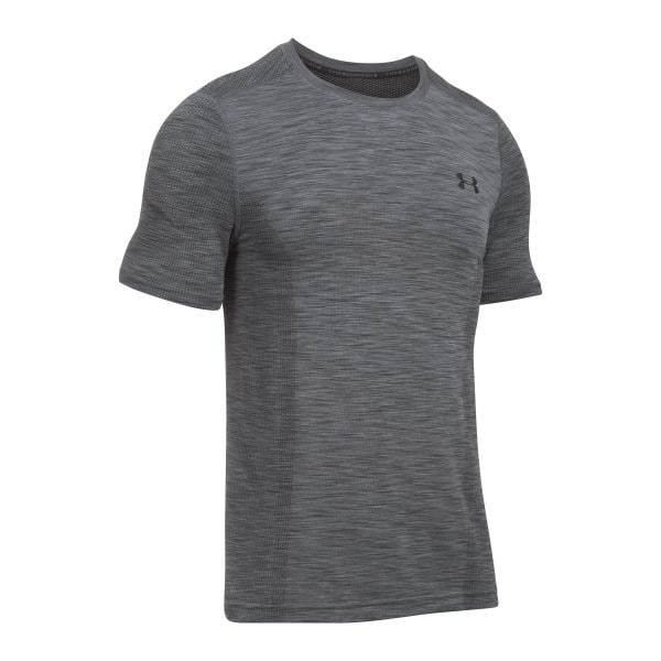 Maglietta da uomo, Fitness Threadborne, UA, grigio/nero