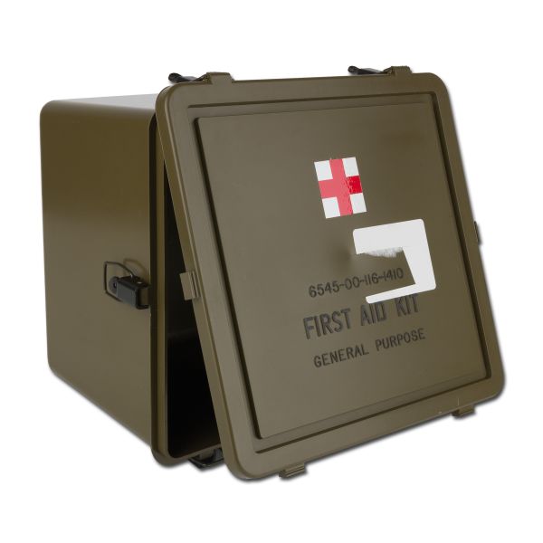 Box da trasporto US Kit First Aid verde oliva come nuova