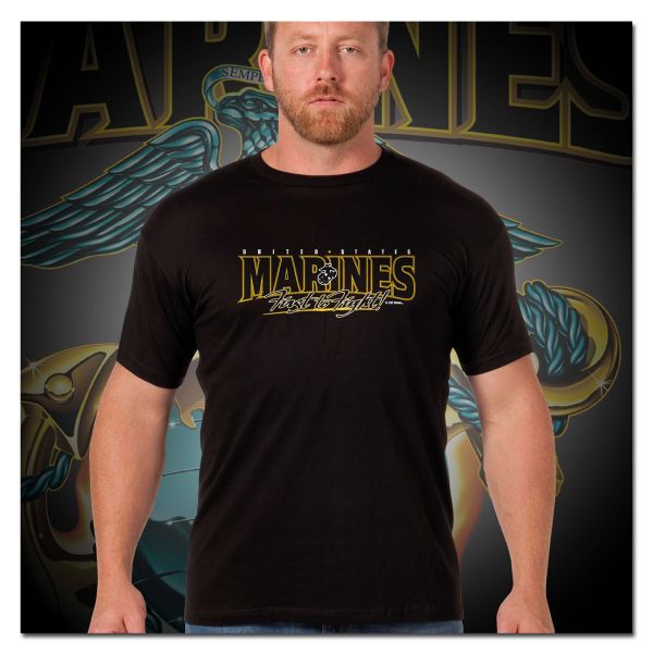 T-Shirt 7.62 Design Marines Globe & Anchor black