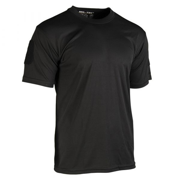 T-Shirt da uomo girocollo Quickdry colore nero