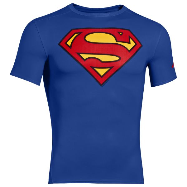 T-Shirt Alter Ego Supermen Under Armour colore blu