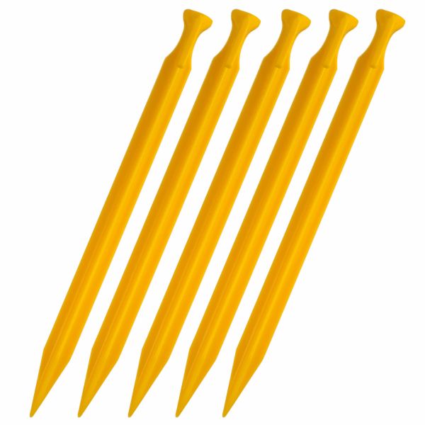 Aringhe di fissaggio in plastica ABS Coghlans 30 cm 6 pz giallo