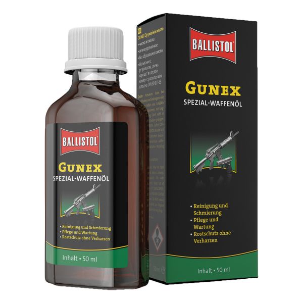 Olio per armi Gunex in flacone da 50 ml