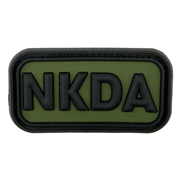 Patch 3D No Known Drug Allergies, NKDA, nero/verde oliva