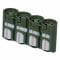 Portabatterie Powerpax SlimLine 4x CR123 oliva