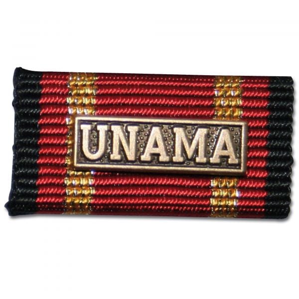 Label Pin Auslandseinsatz UNAMA bronze