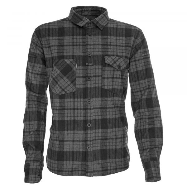 Camicia in flanella marca LMSGear colore grigio nero