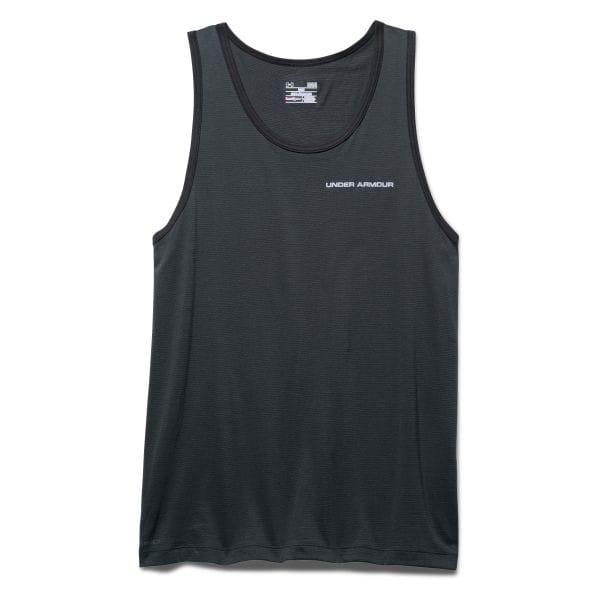 Under Armour Tank-Top Cotone Charged top grigio antracite