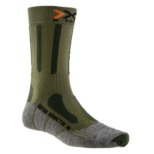 Calze Hunting Radiactor X-Socks corte colore verde