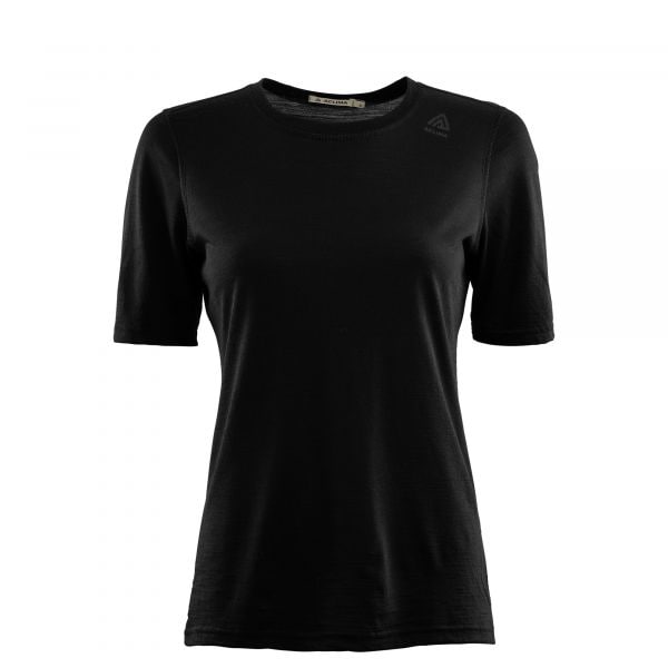 T-Shirt intima da donna Aclima LightWool Tee jet black