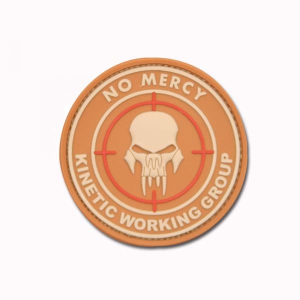 Patch 3D NO MERCY - KINETIC WORKING GROUP coyote