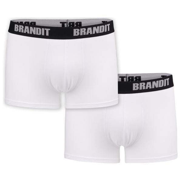 Set boxer Logo marca Brandit 2 pezzi colore bianco