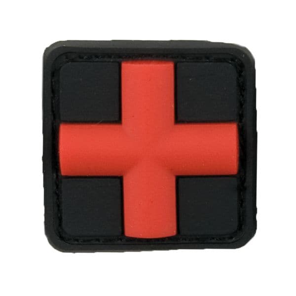 Patch 3D Tap Medic croce rossa sfondo nero