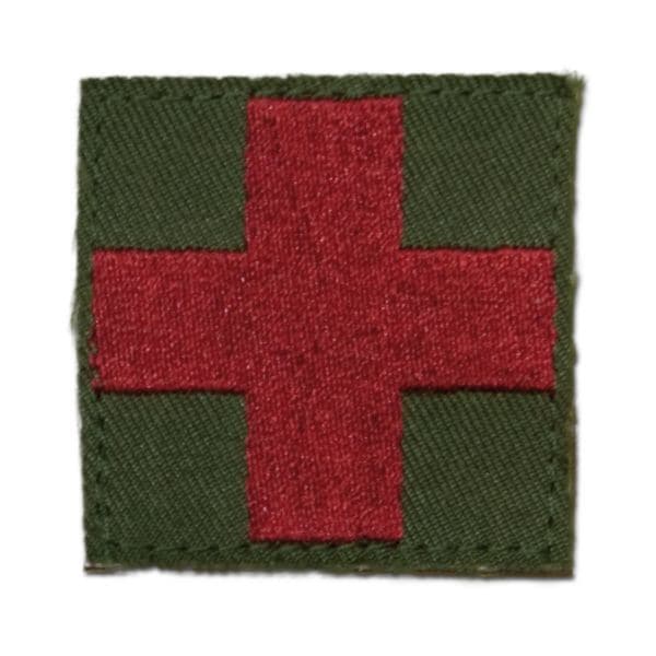 Patch Croce Rossa / Medical Velcro Oliva
