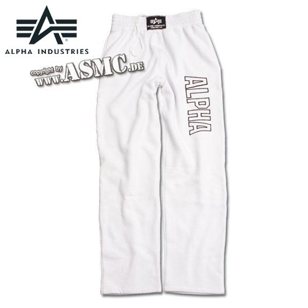 Pantaloni sportivi, serie Track, Alpha Industries bianchi