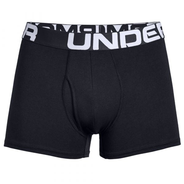 Boxer Charged Cotton 3 Inch Under Armour 3 pezzi nero
