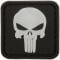 Patch 3D Punisher Skull colore nero