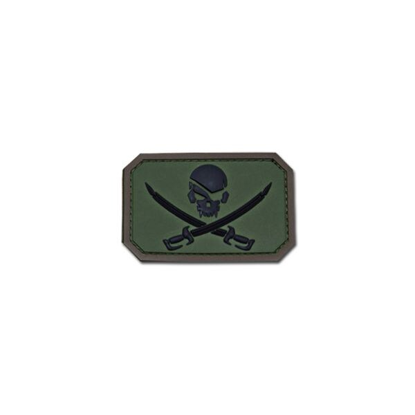 Patch Pirate Skull marca MilSpecMonkey in PVC forest