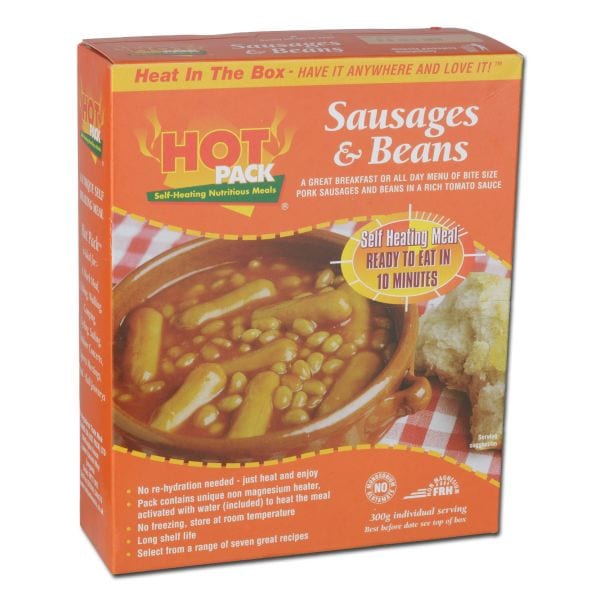 Hot Pack Heating Meal mini salsiccia e fagioli 480 g