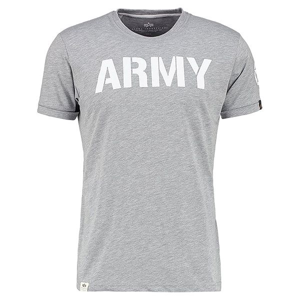 T-Shirt Army Alpha Industries grigia