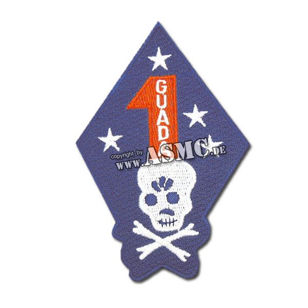 Insignia US textil USMC 1st GUADA