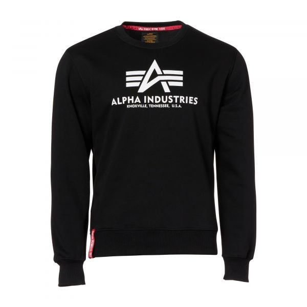 Felpa marca Alpha Industries Basic Sweater colore nero