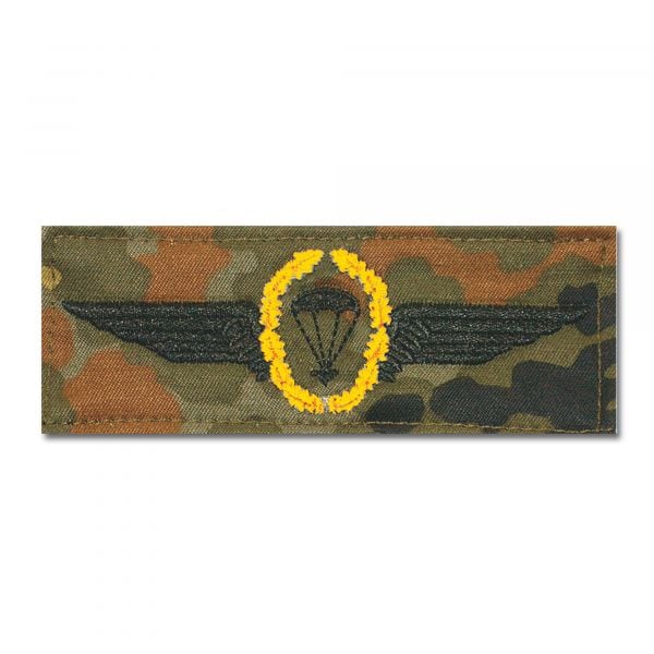 Distintivo in tessuto BW paracadutista oro/mimetico