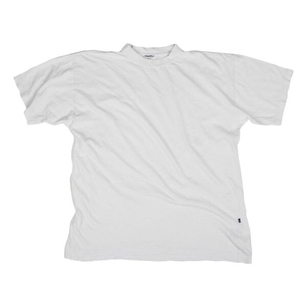 T-Shirt militare in cotone BW bianca usata