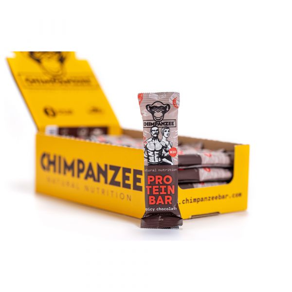 Chimpanzee Riegel Bio Protein Bar Spicy Chocolate 25 Stück