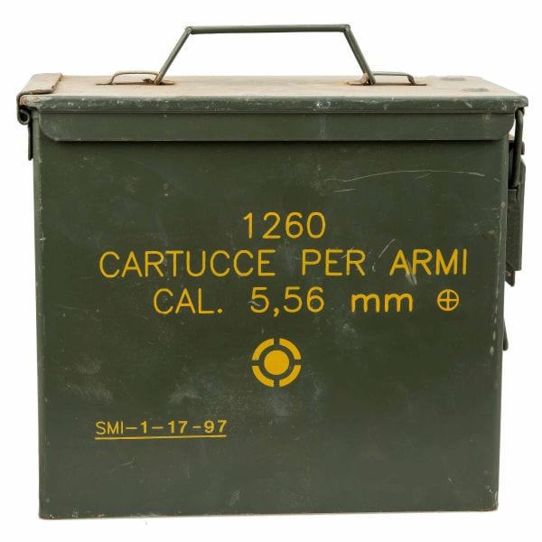 Cassetta porta munizioni US PA19 cal. 5.56 usata