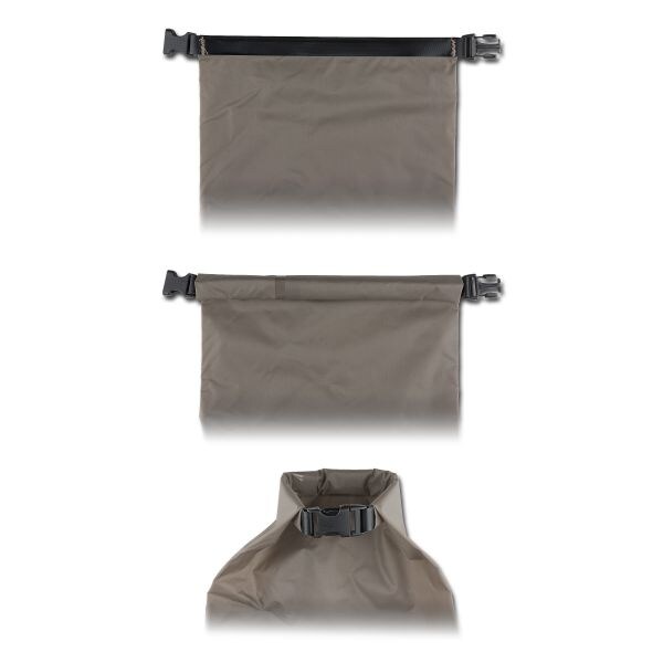 Compressione sacchetto Ortlieb con Valve e cintura piccola grig