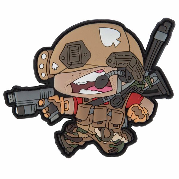 Patch 3D TacOpsGear in PVC BB Heads Airsoft Player
