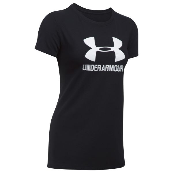 T-Shirt da donna Sportstyle Crew Under Armour nera