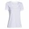 T-Shirt da donna collo a V UA Tech colore bianco
