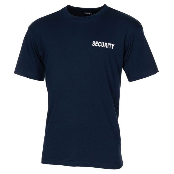 MFH T-Shirt Security blau