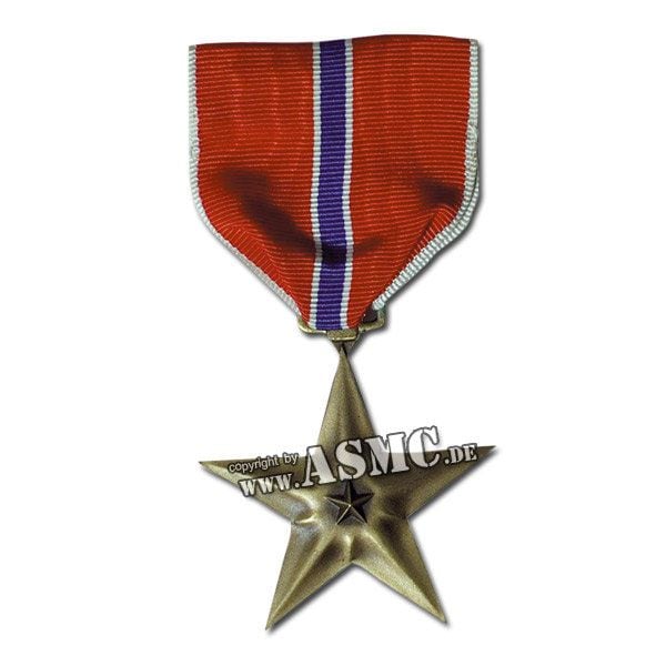 Medaglia con stella in bronzo