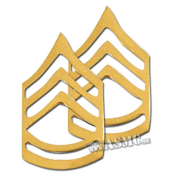 Distintivo di rango in metallo Sergente F.C. US lucido