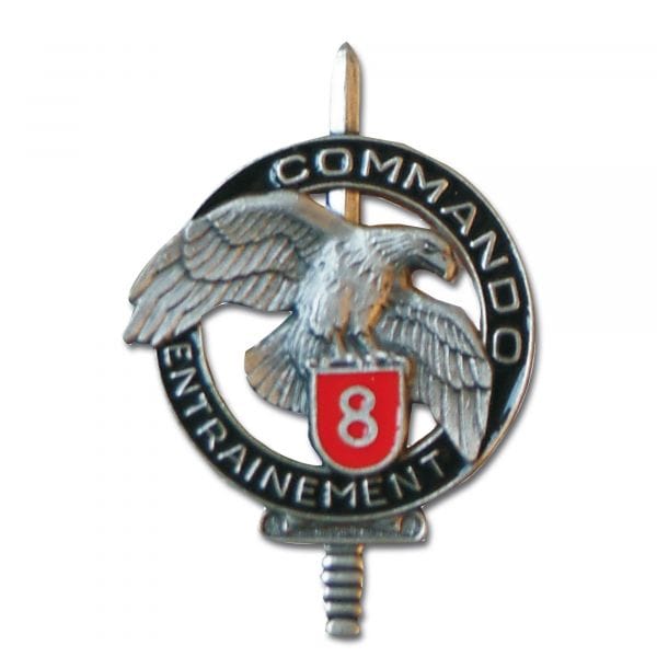 French metall insignia Commando CEC 8