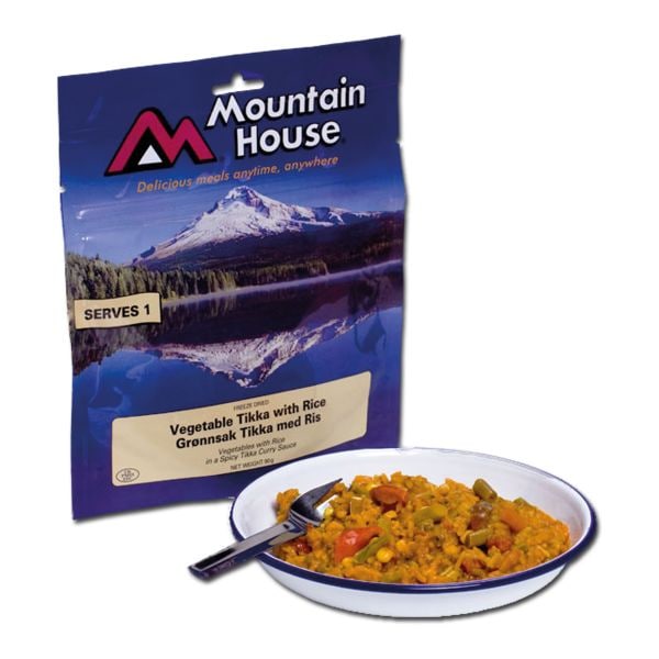 Mountain House Tikka di verdure con riso vegetariano
