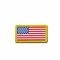 Patch mini bandiera USA MilSpecMonkey in PVC a colori