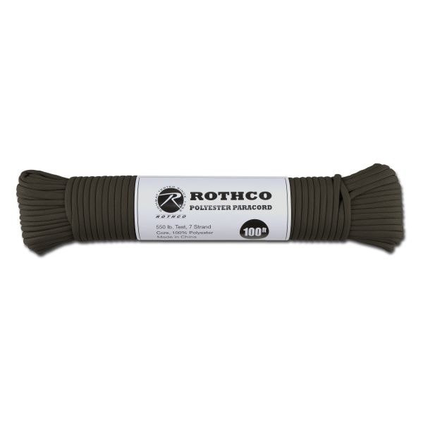 Paracord 550 lb 100 ft. Polyester oliva