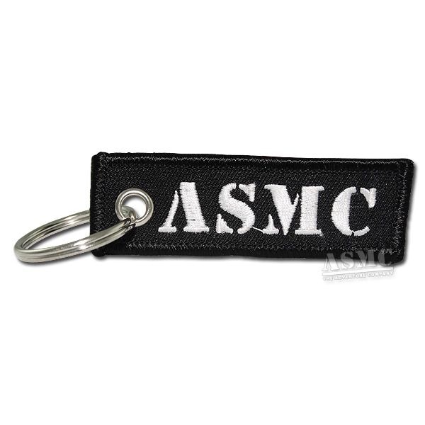 Portachiavi ASMC nero/bianco