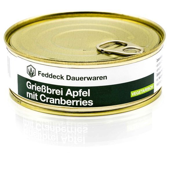 Fertiggericht Dose Grießbrei Apfel mit Cranberries 200g